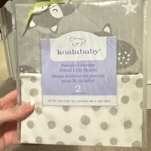 Brand new - Koala baby fitted crib sheets 2pk
